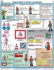 Котлован ограждение места работ плакат