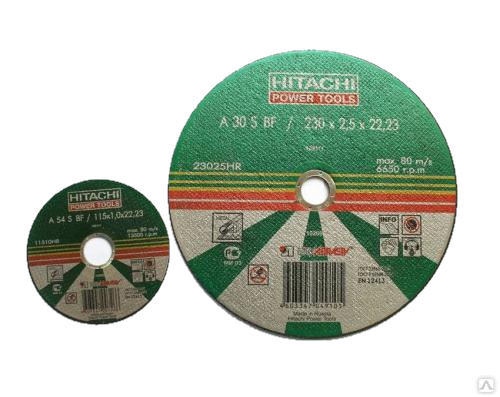 Круг зачистной по металлу 125х6х22 A 24 R BF (14А БУ 80) Hitachi, цена ...