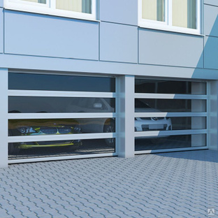 Промышленные секционные ворота с панорамным остеклением DoorHan 2000х2000 