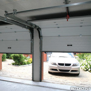 Рольставни  гаражные с электроприводом 2200 х 2200 мм