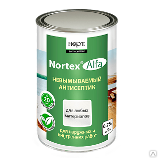 Антисептик невымываемый «Nortex®»-Alfa, 0,75 кг