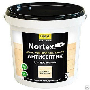 Пропитка Nortex - Lux (нортекс - Люкс) для древесины, 40 кг., антисептик. 
