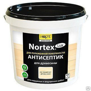 Пропитка Nortex - Lux (нортекс - Люкс) для древесины, 9 кг. 