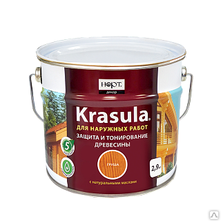 Краска защитная Krasula (красула) для наружных и внутренних работ 2,9 кг