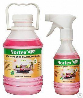 Средство моющее с антисептиком для любых поверхностей Nortex-Eco, 0,3 кг