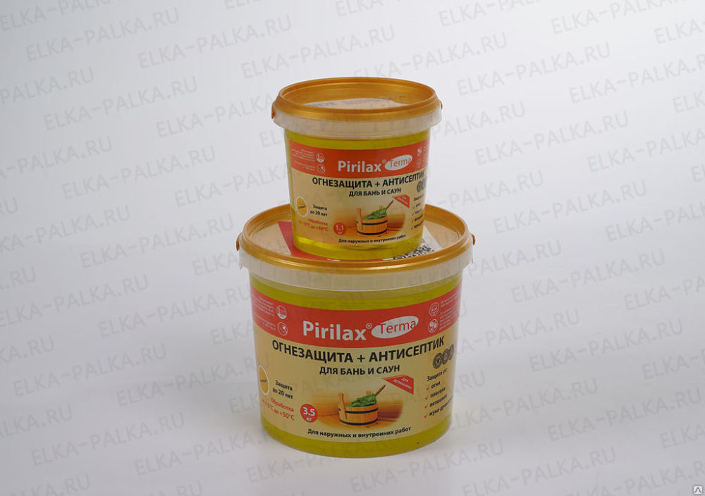 Биопирен «Пирилакс»-Терма 3,5 кг. огнезащита древесины для бань и саун.