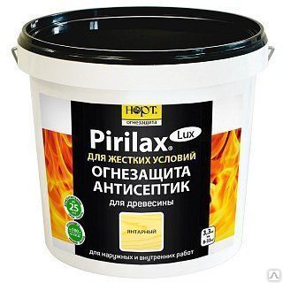 Огнебиозащита древесины Биопирен Пирилакс-Люкс 10,5 кг, для жестких условий
