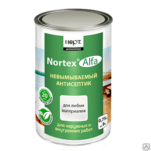 Невымываемый антисептик «Nortex®»-Alfa, 0,75 кг. 