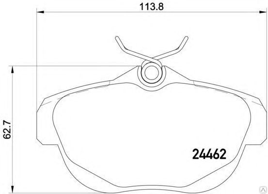 Колодки тормозные дисковые задние TEXTAR 2446201 (CITROËN C6)