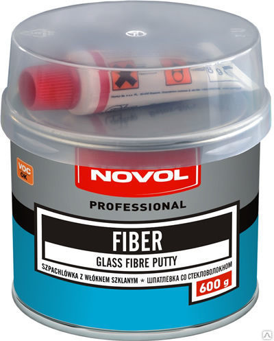 Шпатлевка со стекловолокном NOVOL Fiber (600 g)