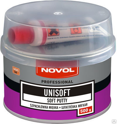 Шпатлевка мягкая NOVOL Unisoft (500 g)