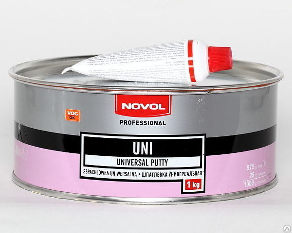 Шпатлевка универсальная NOVOL Uni (1 kg)