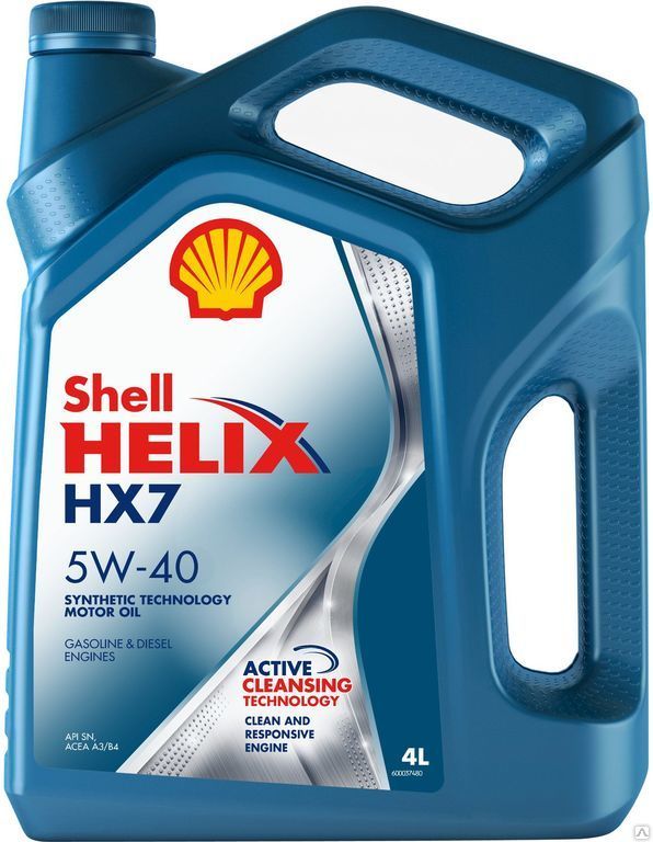 Масло моторное Shell Helix HX7 5W-40 (4 л)