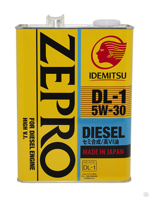Масло моторное IDEMITSU Zepro Diesel DL-1 5W-30 (4 л)