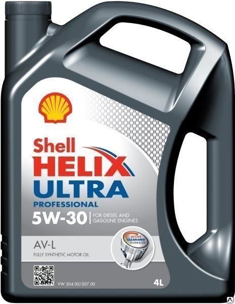 Масло моторное Shell Helix Ultra Professional AV-L 5W-30 (4 л)