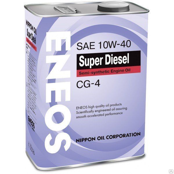Масло моторное ENEOS Super Diesel Semi-synthetic CG-4 10W-40 (4 л)