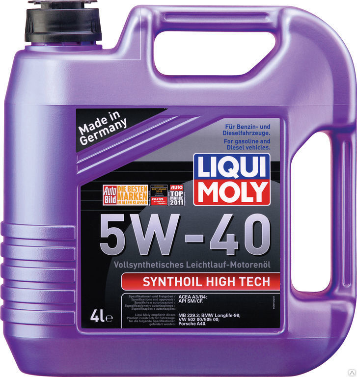 Масло моторное LIQUI MOLY Synthoil High Tech 5W-40 (4 л)