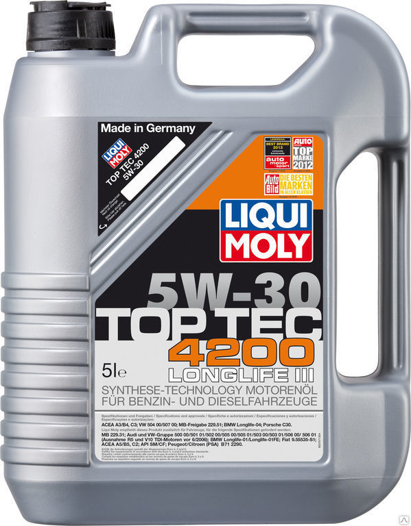 Масло моторное LIQUI MOLY Top Tec 4200 5W-30 (5 л)