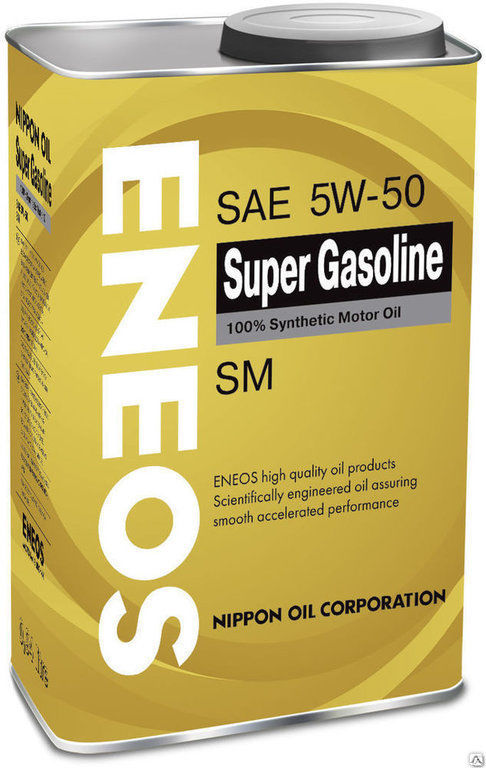 Масло моторное ENEOS Super Gasoline 100% Synthetic SM 5W-50 (4 л)