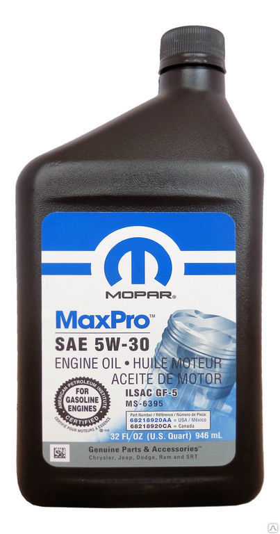 Масло моторное MOPAR MaxPro 5W-30 (0,946 л)