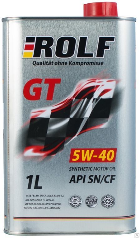 Масло моторное Rolf GT 5W-40 SN/CF (1 л)