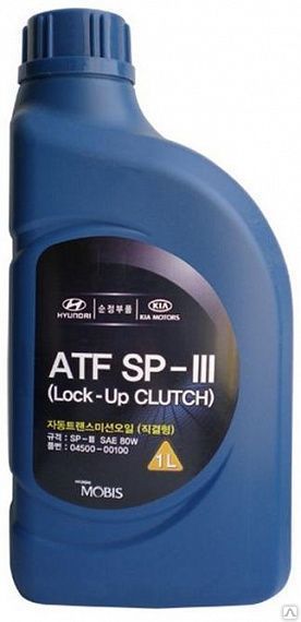 Масло трансмиссионное полусинтетическое Hyundai/Kia ATF SP-III (1 л)