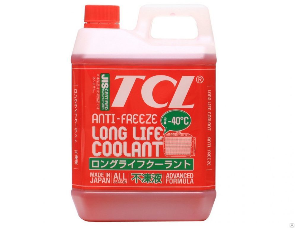 Антифриз TCL LLC Red (Long Life Coolant) -40 (2 л) красный, готовый