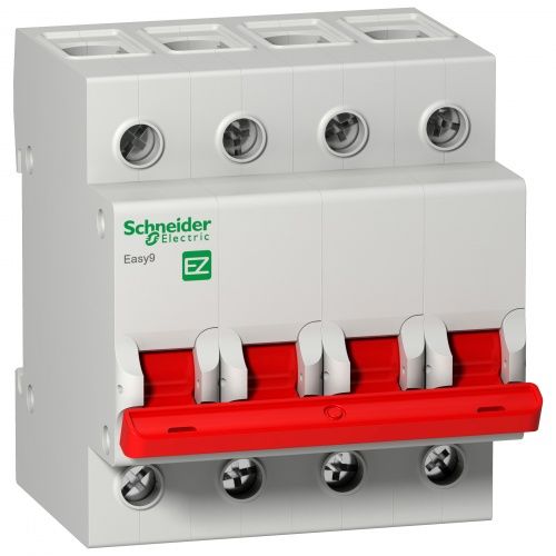 Выключатель нагрузки Schneider Electric EASY9 (модульный рубильник) 4П 40А 400В EZ9S16440