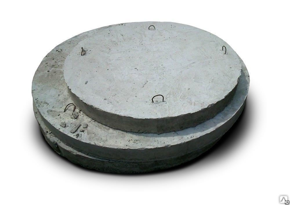 Плита перекрытия колодца 1ПП20-1, 2200х150 мм, вес 1,38 т, круглая с отверстием