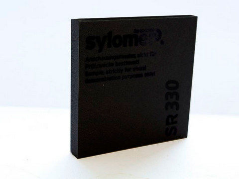 Виброизоляция Sylomer SR 330 чёрный лист 1200 х 1500 х 25 мм