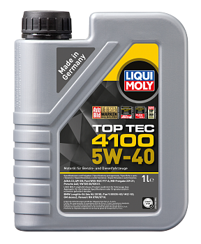 Моторное масло LIQUI MOLY Top Tec 4100 5W-40 1 л