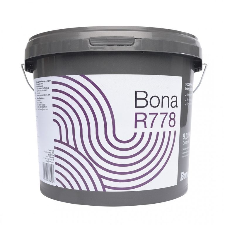 Bona R778 - двухкомпонентный полиуретановый клей для паркета, 10 кг.