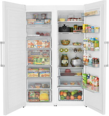 Холодильник Side by Side Scandilux SBS 711 EZ 12 W (FN 711 E12 W + R 711 EZ