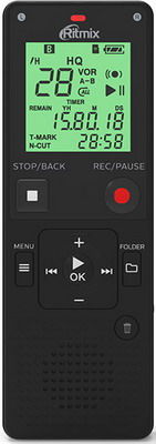 Цифровой диктофон Ritmix RR-820 8Gb Black