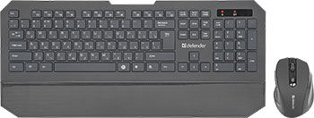 Беспроводной набор клавиатура и мышь Defender Berkeley C-925 RU черный муль