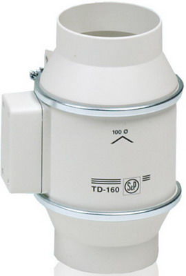 Канальный вентилятор Soler & Palau Silent TD-160/100 N (белый) 03-0101-203