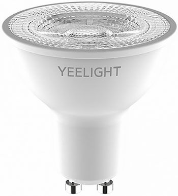 Умная светодиодная лампочка Xiaomi Yeelight GU10 Smart bulb W1 (Dimmable) теплый белый (