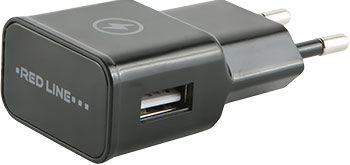 Сетевое зарядное устройство Red Line 1 USB (модель NT-1A) 1A черный