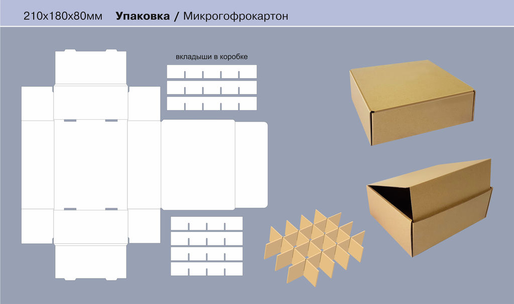 Образец коробки из картона