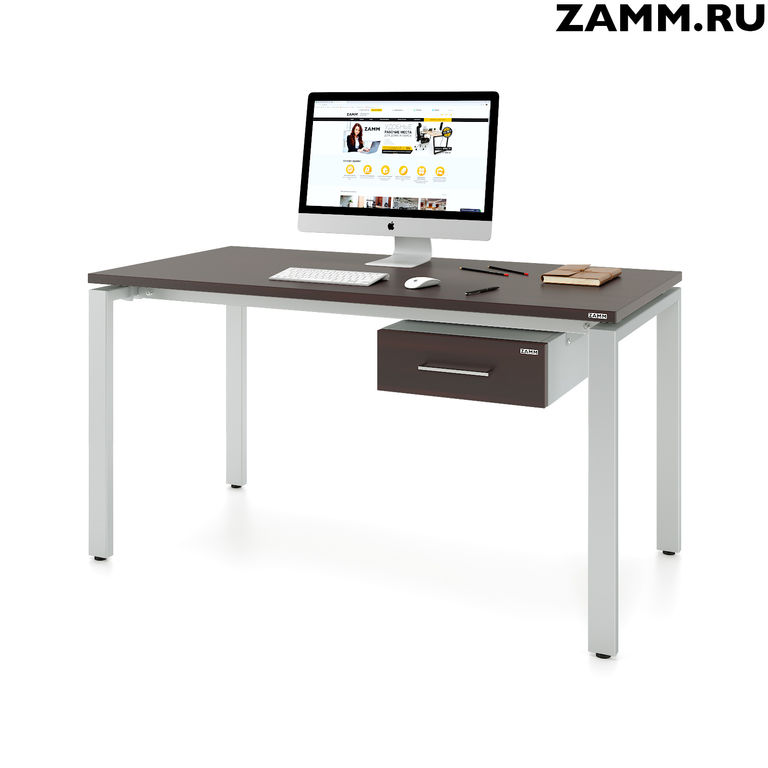 Стол компьютерный/письменный ZAMM прямой Формат ТР с под-ой тумбой (1 ящик)