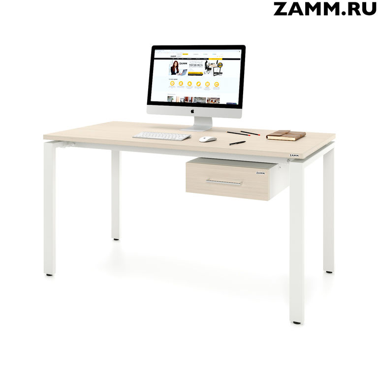 Стол компьютерный/письменный ZAMM прямой Формат ТР с под-ой тумбой (1 ящик)