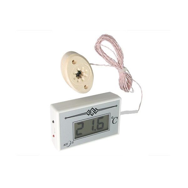 Термометр электронный для сауны ТЭС-2Pt с датчиком в декоративном корпусе АПЭЛ