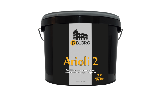 Краска Arioli 2 (Ариоли) высокоукрывистая, моющаяся.супербелая, Bravo 4,5л Браво