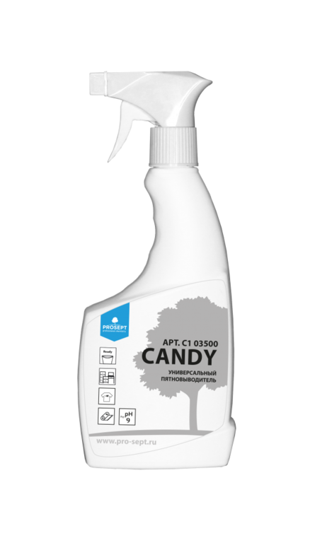 Candy, 0,5л. Универсальный пятновыводитель, готовый раствор