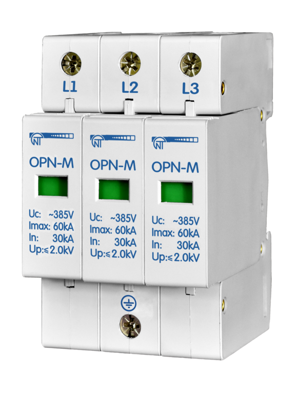 Ограничитель перенапряжения OPN-M (3S)10kA3 модуля 380В; In:10kA