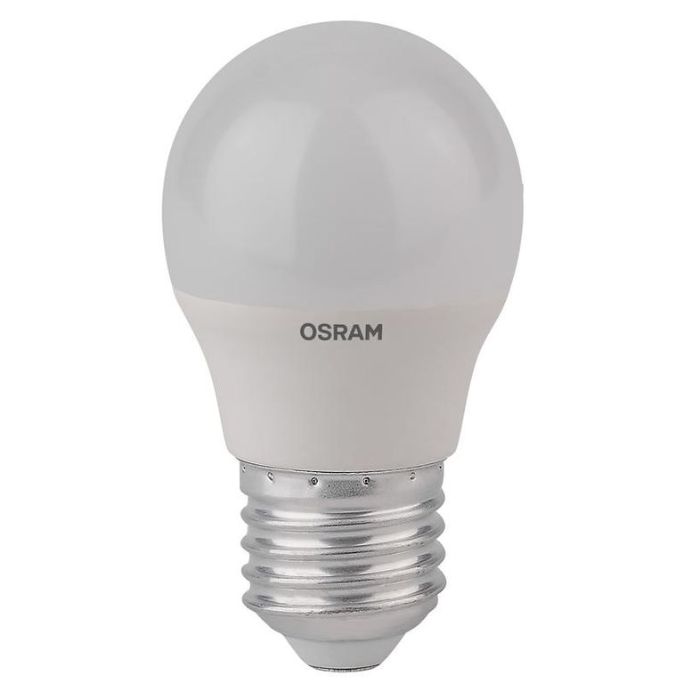 Лампа светодиодная LED Star Classic P 40 5.5W/827 5.5Вт шар матовая 2700К тепл. бел. E27 470лм 220-240В пластик. OSRAM 4