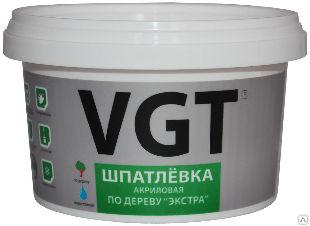 Шпатлёвка “Экстра” по дереву белая VGT 0,45 кг