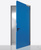 Дверь технологическая одностворчатая с угловой рамой для холодильной камеры #1