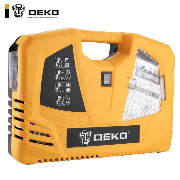 Компактный компрессор Deko 180 л/мин. с набором из 6 инструментов 009-0100 DEKO