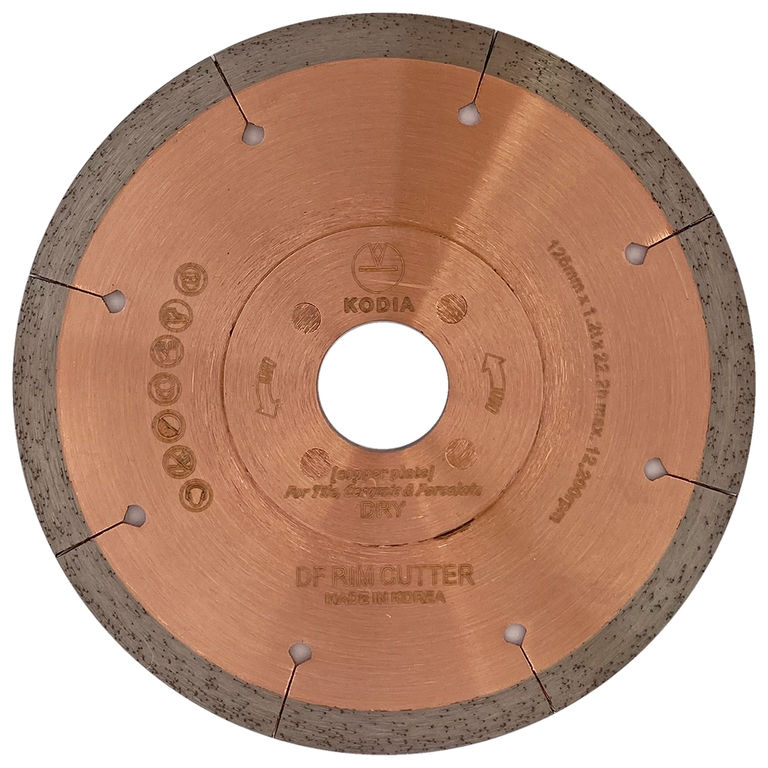 Диск отрезной сплошной DFR ?125/22,23 мм (сегмент 1,2 мм), KODIA
